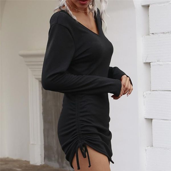 casual dresses spring autumn trendy women fashion v neck knitwear long sleeve loose ruched drawstring club mini black, Black;gray
casual dresses spring autumn trendy women fashion v neck knitwear long sleeve loose ruched drawstring club mini black, Black;gray