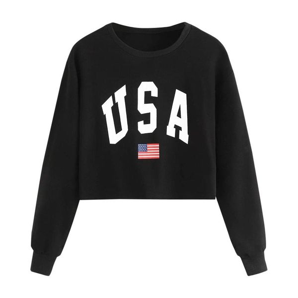 women's hoodies & sweatshirts harajuku letter print long sleeve basic casual autumn cropped sweatshirt pullover, Black
women's hoodies & sweatshirts harajuku letter print long sleeve basic casual autumn cropped sweatshirt pullover, Black