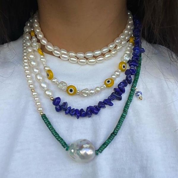 chains moloye 2021 ins travel and vacation fashion baroque pearl necklace natural freshwater mixed stone female, Silver
chains moloye 2021 ins travel and vacation fashion baroque pearl necklace natural freshwater mixed stone female, Silver