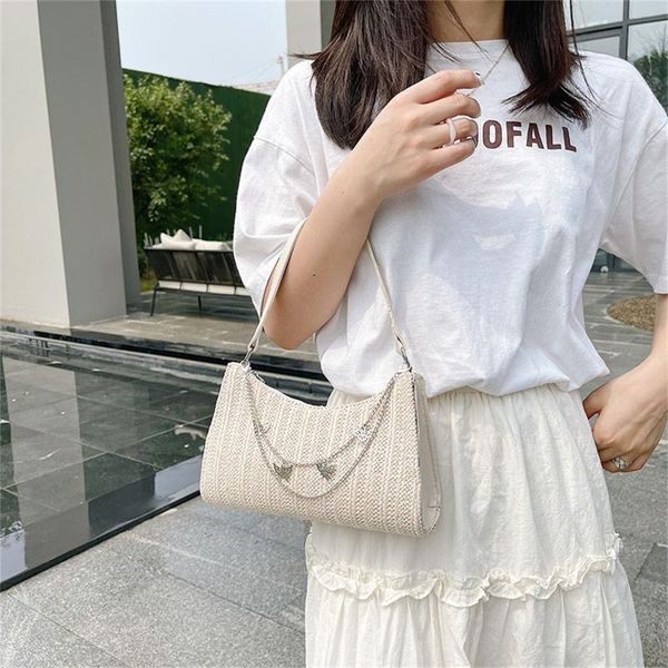 evening bags straw woven underarm bag women's chain shoulder casual fashion armpit handbag summer female zipper small shopping purse
evening bags straw woven underarm bag women's chain shoulder casual fashion armpit handbag summer female zipper small shopping purse