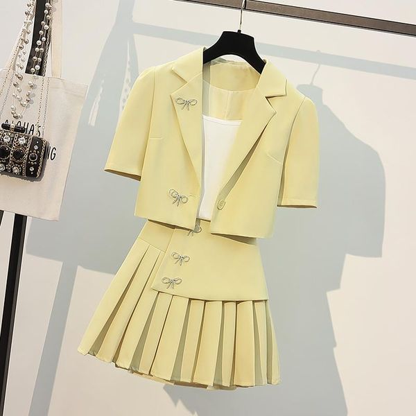 two piece dress large size summer suit three skirt set high waist elegant ensemble femme survetement year-old female costume clothes for wom, White
two piece dress large size summer suit three skirt set high waist elegant ensemble femme survetement year-old female costume clothes for wom, White
