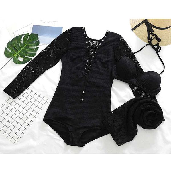 one-piece swimsuit for women black lace long sleeve 2021 backless monokini zipper sport bodysuit beach suits
one-piece swimsuit for women black lace long sleeve 2021 backless monokini zipper sport bodysuit beach suits