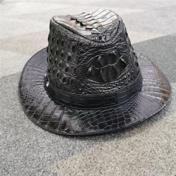 wide brim hats authentic real true crocodile skin gentlemen bowler hat genuine alligator leather party fedoras magician male round cap, Blue;gray
wide brim hats authentic real true crocodile skin gentlemen bowler hat genuine alligator leather party fedoras magician male round cap, Blue;gray