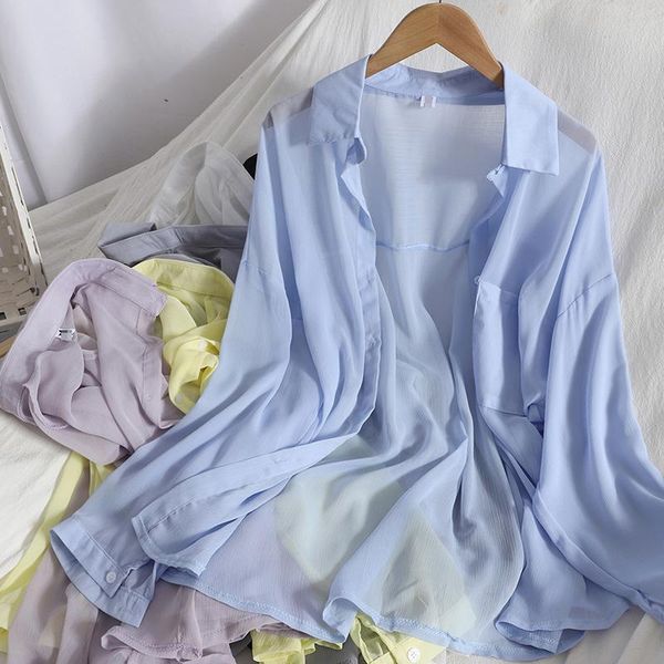 women's blouses & shirts pearl diary women summer beach cover up chiffon with buttons sheer casual solid color pocket beachwear, White
women's blouses & shirts pearl diary women summer beach cover up chiffon with buttons sheer casual solid color pocket beachwear, White