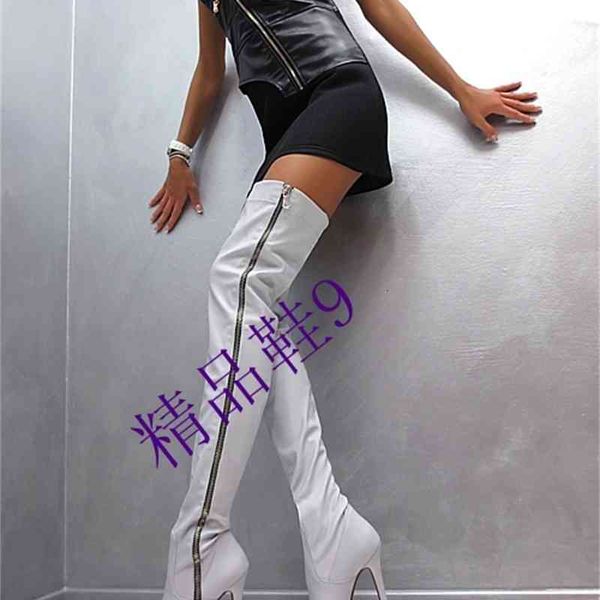 boot concise white design zipper side high-heel platform on-the-knee -selling gladiator women's boots, Black
boot concise white design zipper side high-heel platform on-the-knee -selling gladiator women's boots, Black