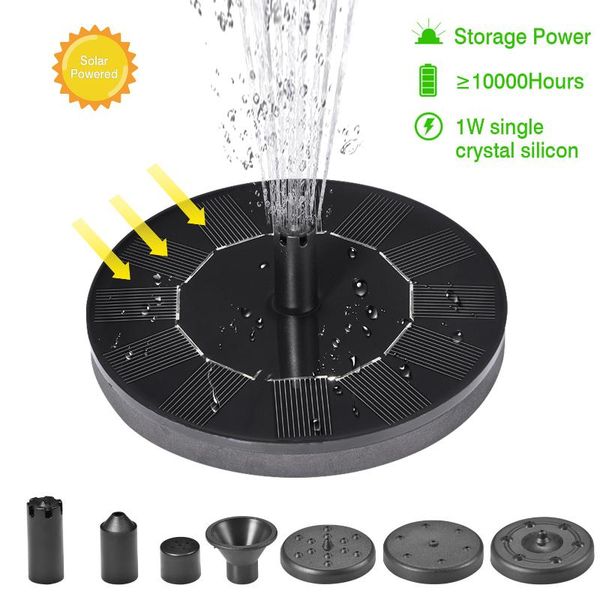 different sprinkle heads led solar fountain pump portable floating powered water birdbath backyard pond garden decorations
different sprinkle heads led solar fountain pump portable floating powered water birdbath backyard pond garden decorations