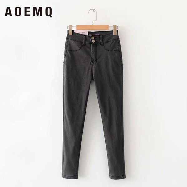 women's jeans aoemq slim for women skinny high waist stretch gray black denim pencil pants plus size female trousers, Blue
women's jeans aoemq slim for women skinny high waist stretch gray black denim pencil pants plus size female trousers, Blue