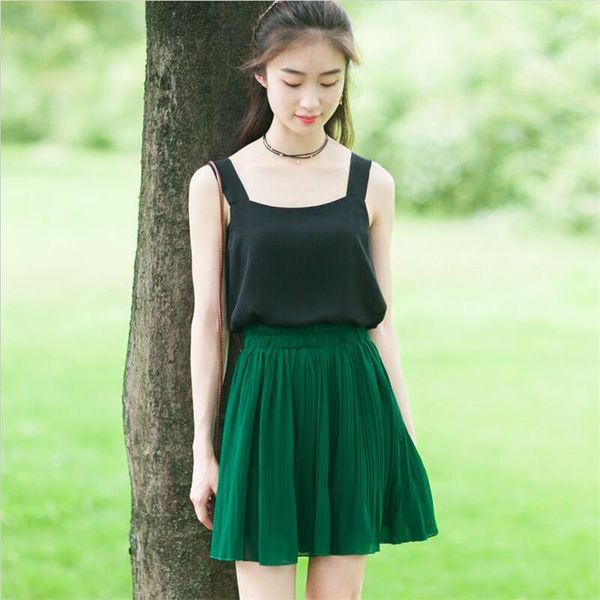 women's blouses & shirts casual loose slim chiffon women tank 2021 solid 7color basic style all-match sleeveless shirt vestido plus si, White
women's blouses & shirts casual loose slim chiffon women tank 2021 solid 7color basic style all-match sleeveless shirt vestido plus si, White