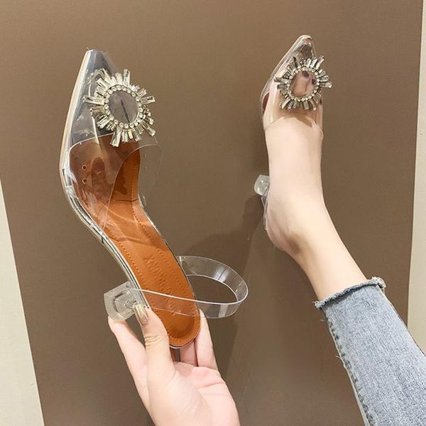 pointed toe rhinestones high heel slippers fashion transparent pumps sandals comfort slip on thin heels shoes large size 43 dress, Black
pointed toe rhinestones high heel slippers fashion transparent pumps sandals comfort slip on thin heels shoes large size 43 dress, Black