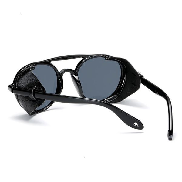 women fashion steampunk men brand design round vintage shades punk sunglasses uv400 eyewear, Black
women fashion steampunk men brand design round vintage shades punk sunglasses uv400 eyewear, Black
