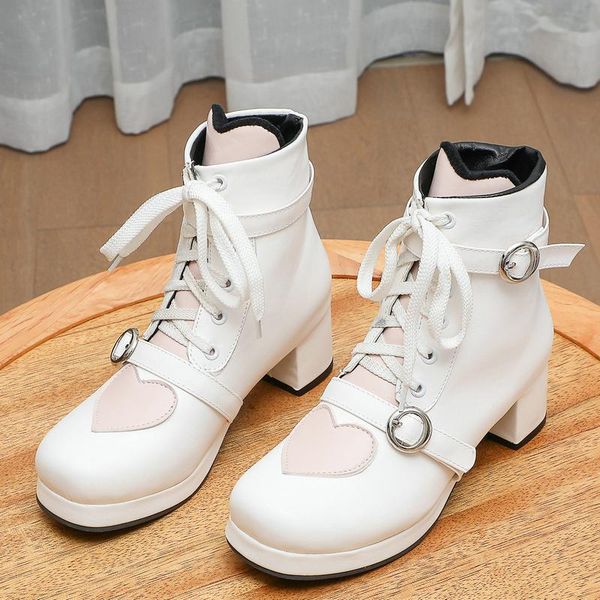 boots colorful lolita women fashion british style comfort square platform lace up buckle round toe ankle shoes ladies 46, Black
boots colorful lolita women fashion british style comfort square platform lace up buckle round toe ankle shoes ladies 46, Black