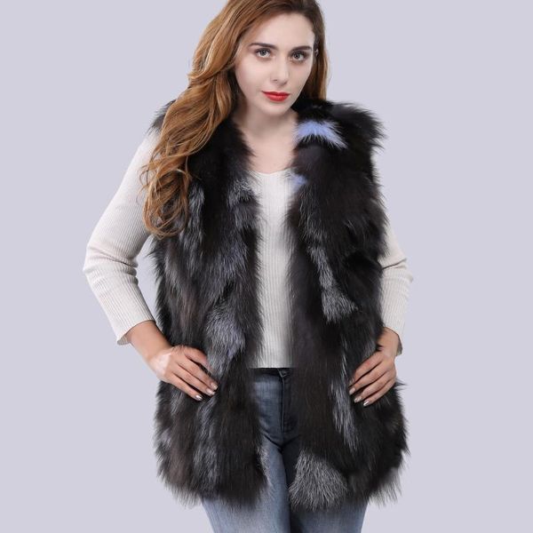 women's fur & faux autumn winter women genuine silver vest lady warm soft jackets 100%natural real coats, Black
women's fur & faux autumn winter women genuine silver vest lady warm soft jackets 100%natural real coats, Black
