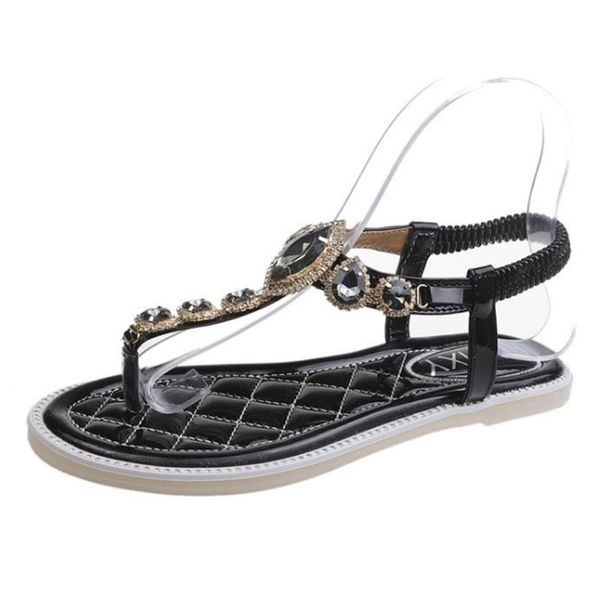 type of women's sandals with toes, water drill flat sole student fashion 2021 summer roman trend soft beach shoes, Black
type of women's sandals with toes, water drill flat sole student fashion 2021 summer roman trend soft beach shoes, Black