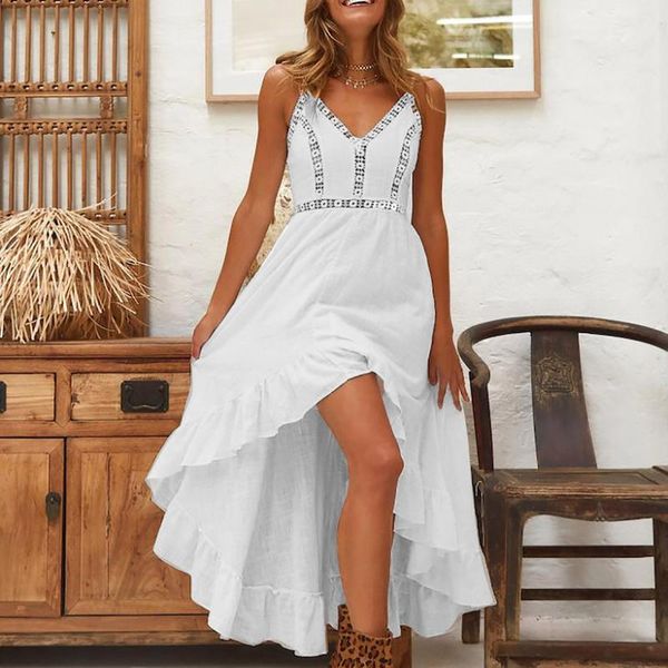 casual dresses women summer white dress elegant hollow out sleeveless v-neck long vestidos mujer verano 2021, Black;gray
casual dresses women summer white dress elegant hollow out sleeveless v-neck long vestidos mujer verano 2021, Black;gray