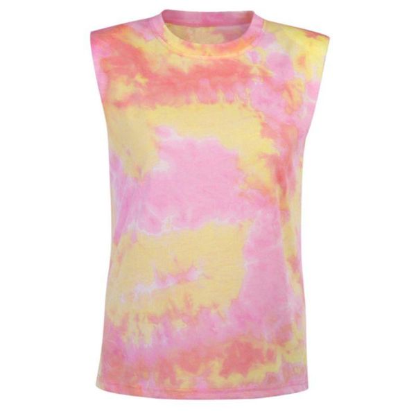 women's tanks & camis women sleeveless shoulder padded slim tank gradient tie-dye round neck vest, White
women's tanks & camis women sleeveless shoulder padded slim tank gradient tie-dye round neck vest, White