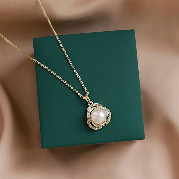 pendant necklaces style simple pearl fashion girl inlay zircon gold color necklace charm women cocktail party jewelry accessories, Silver
pendant necklaces style simple pearl fashion girl inlay zircon gold color necklace charm women cocktail party jewelry accessories, Silver