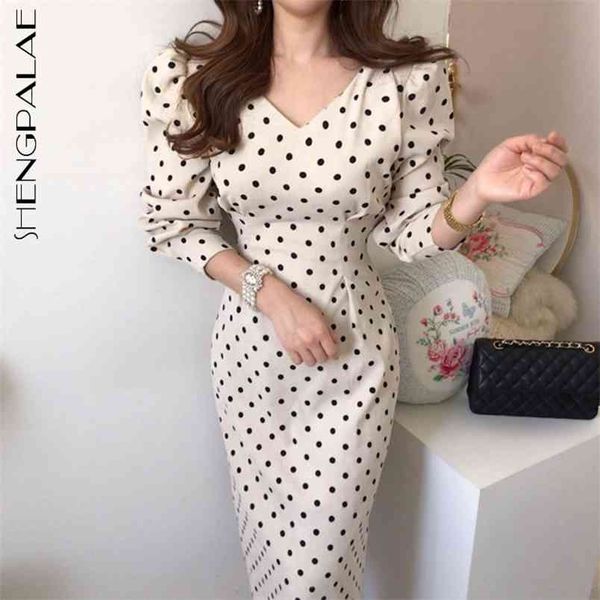 dot dress women's summer v-neck slim lace up waist puff long sleeve mid-calf dresses female fashion 5e209 210427, Black;gray
dot dress women's summer v-neck slim lace up waist puff long sleeve mid-calf dresses female fashion 5e209 210427, Black;gray