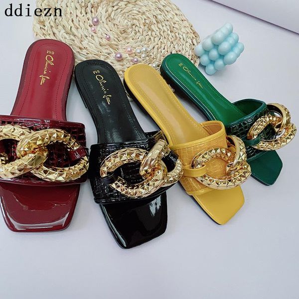 slippers women flip flop summer 2021 casual outside flops indoor pu square toe slides metal decoration female shoes, Black
slippers women flip flop summer 2021 casual outside flops indoor pu square toe slides metal decoration female shoes, Black