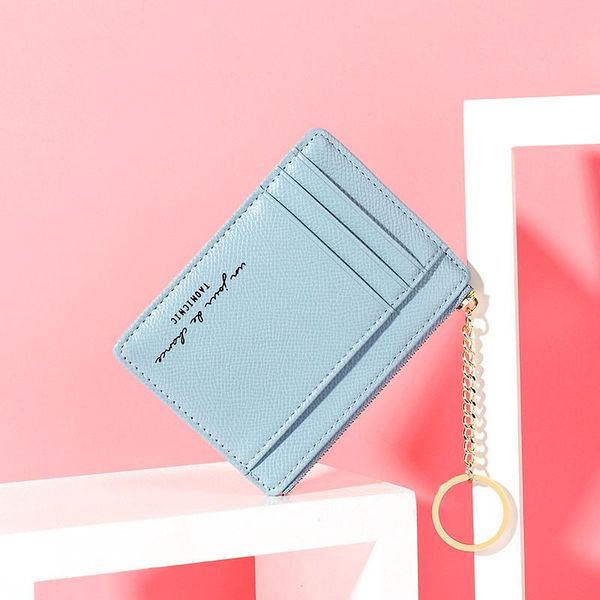 card holders zipper coin purse ladies pu leather ring metal clutch wallets women keychain thin business bag id mini pouch, Brown;gray
card holders zipper coin purse ladies pu leather ring metal clutch wallets women keychain thin business bag id mini pouch, Brown;gray