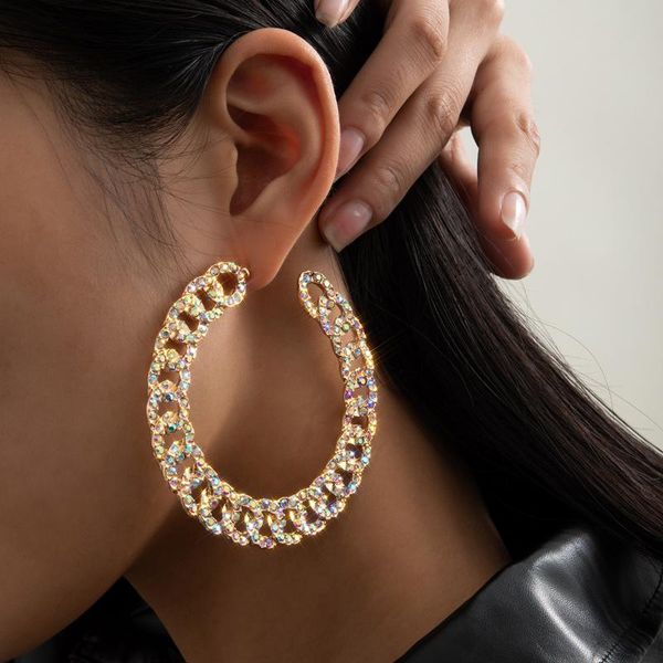 hoop & huggie fashion big circle crystal earrings for women bijoux geometric rhinestones boho statement jewelry gifts, Golden;silver
hoop & huggie fashion big circle crystal earrings for women bijoux geometric rhinestones boho statement jewelry gifts, Golden;silver