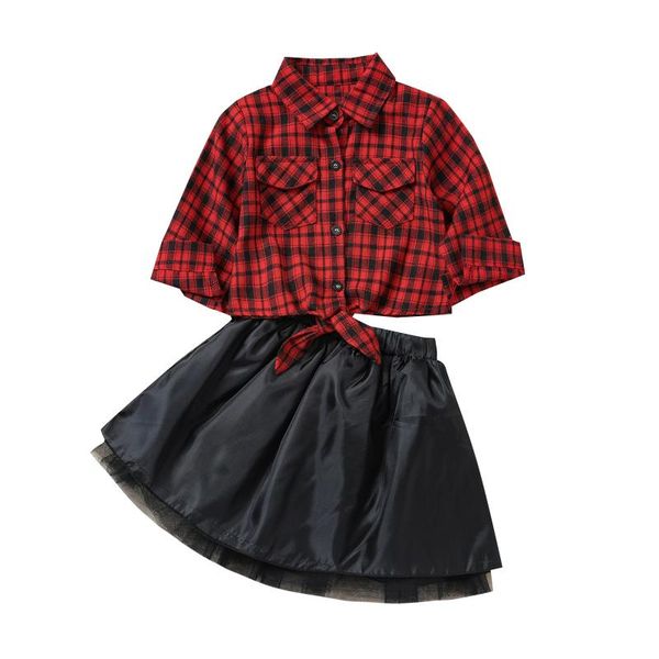 clothing sets girls casual two-piece clothes set, plaid printed pattern long sleeve shirt and black skirt, White
clothing sets girls casual two-piece clothes set, plaid printed pattern long sleeve shirt and black skirt, White