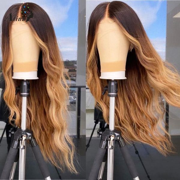remy preplucked ombre highlight honey blonde color human hair wigs brazilian hd transparent deep part lace wig 250 density atina, Black;brown
remy preplucked ombre highlight honey blonde color human hair wigs brazilian hd transparent deep part lace wig 250 density atina, Black;brown
