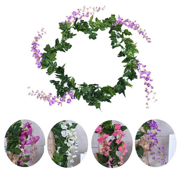 decorative flowers & wreaths 1/2 pc 7ft garland plant foliage trailing artificial wisteria vine wedding arch decoration fake plants faux ivy
decorative flowers & wreaths 1/2 pc 7ft garland plant foliage trailing artificial wisteria vine wedding arch decoration fake plants faux ivy
