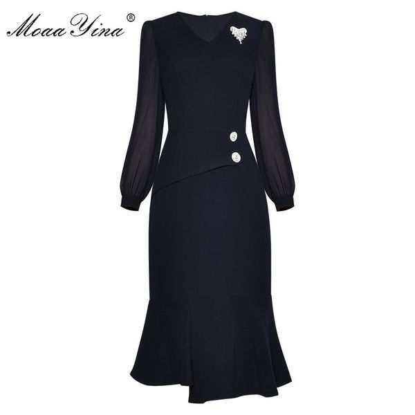 fashion designer dress spring women dress v-neck long sleeve package hip asymmetrical ruffles dresses 210524, Black;gray
fashion designer dress spring women dress v-neck long sleeve package hip asymmetrical ruffles dresses 210524, Black;gray