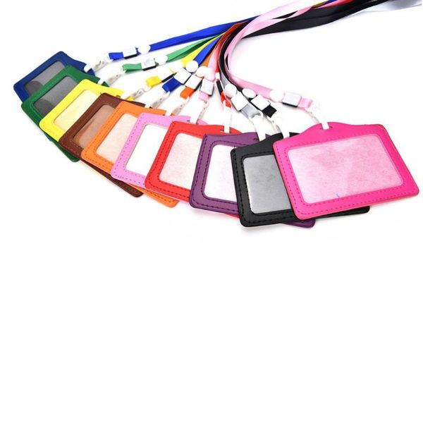 card holders 1pcs candy colors pu bank neck strap name bus id identity badge women menwith lanyard, Brown;gray
card holders 1pcs candy colors pu bank neck strap name bus id identity badge women menwith lanyard, Brown;gray