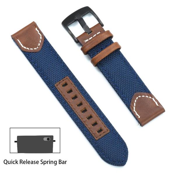 watch bands nylon + leather 20mm 22mm strap premium grade bracelet quick release bar watchband for men women each brand watches band, Black;brown
watch bands nylon + leather 20mm 22mm strap premium grade bracelet quick release bar watchband for men women each brand watches band, Black;brown