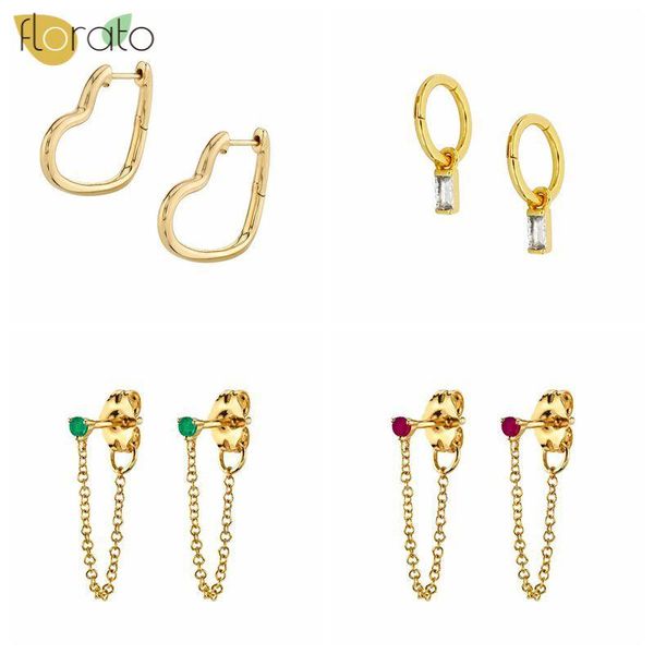 hoop & huggie real 925 sterling silver earrings for women luxury diamond geometry chain fashion jewelry pendientes, Golden;silver
hoop & huggie real 925 sterling silver earrings for women luxury diamond geometry chain fashion jewelry pendientes, Golden;silver