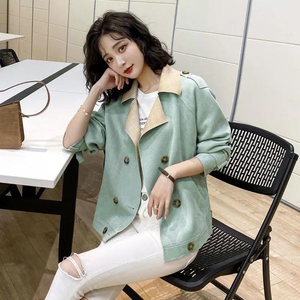 women's vests 2021 version loose casual coat autumn small fragrance versatile retro women jacket, Black;white
women's vests 2021 version loose casual coat autumn small fragrance versatile retro women jacket, Black;white