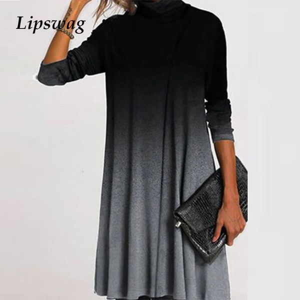 women vintage turtleneck floral print dress 2021 autumn elegant long sleeve mini dresses ladies casual plus size dress vestidos, Black;gray
women vintage turtleneck floral print dress 2021 autumn elegant long sleeve mini dresses ladies casual plus size dress vestidos, Black;gray