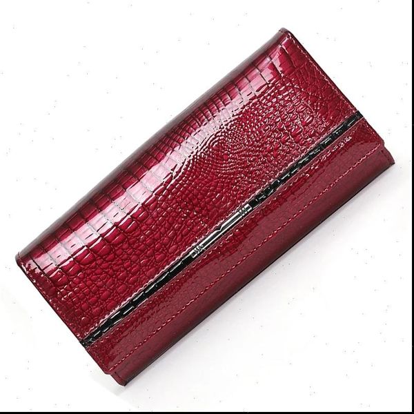women wallets genuine leather wallet woman brand ladies cow womens purses, Red;black
women wallets genuine leather wallet woman brand ladies cow womens purses, Red;black