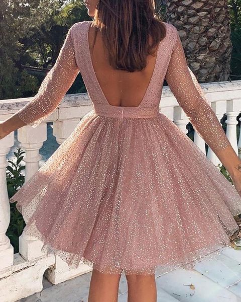 casual dresses 2021 autumn women glitter sequins mesh pleated dress ladies backless big swing mini, Black;gray
casual dresses 2021 autumn women glitter sequins mesh pleated dress ladies backless big swing mini, Black;gray