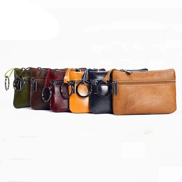 coin purses 50pcs / lot bag untwo zipper genuine leather key wallet men women card holders multifunctional ring, Red;black
coin purses 50pcs / lot bag untwo zipper genuine leather key wallet men women card holders multifunctional ring, Red;black