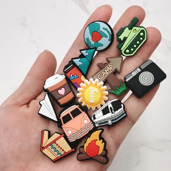 dropshipping 50pcs outdoor activity pvc shoe charm accessories tent cooking fire tourist bus diy shoe buckle decor fit croc jibz, White;pink
dropshipping 50pcs outdoor activity pvc shoe charm accessories tent cooking fire tourist bus diy shoe buckle decor fit croc jibz, White;pink