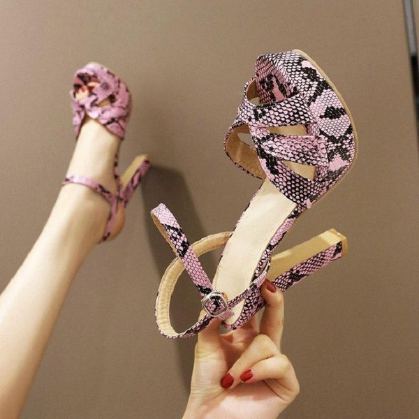 summer ladies shoes dance spike high heels size 43 platform woman sandals snakeskin print peep toe women, Black
summer ladies shoes dance spike high heels size 43 platform woman sandals snakeskin print peep toe women, Black