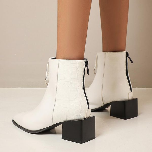 boots snakeskin women chunky heel winter pointed toe ankle for cowboy square high booties zipper shoes, Black
boots snakeskin women chunky heel winter pointed toe ankle for cowboy square high booties zipper shoes, Black