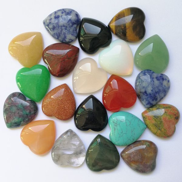 25mm flat back assorted loose stone heart shape cab cabochons beads for jewelry making wholesale, Black
25mm flat back assorted loose stone heart shape cab cabochons beads for jewelry making wholesale, Black