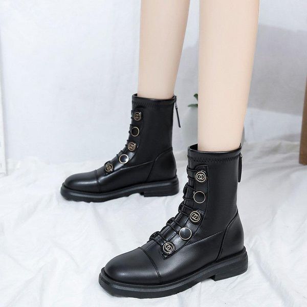 boots fashion round toe women lace up keep warm leather winter solid color low-heeled shoes zapatillas mujer, Black
boots fashion round toe women lace up keep warm leather winter solid color low-heeled shoes zapatillas mujer, Black