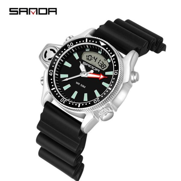 wristwatches sanda fashion sport men's watch casual style watches men military quartz wristwatch diver s man relogio masculino, Slivery;brown
wristwatches sanda fashion sport men's watch casual style watches men military quartz wristwatch diver s man relogio masculino, Slivery;brown