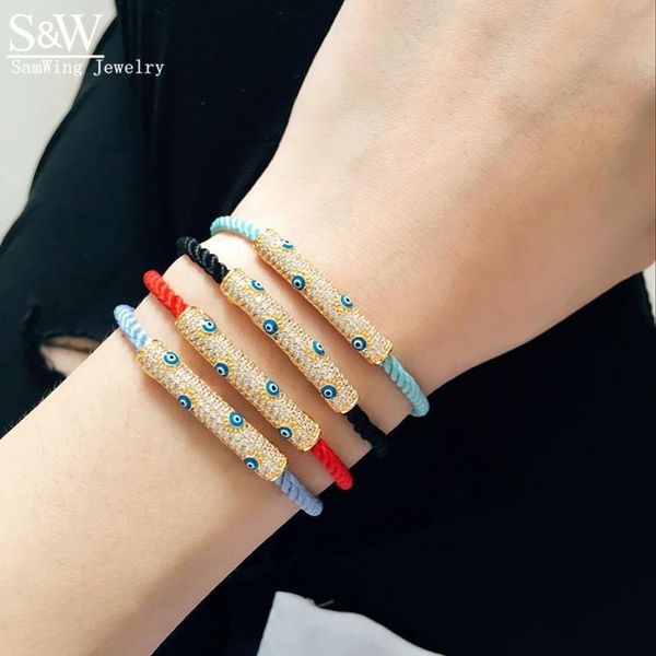 charm bracelets 5pcs grade turkish eye bracelet cz rope braided women jewelry wholesale, Golden;silver
charm bracelets 5pcs grade turkish eye bracelet cz rope braided women jewelry wholesale, Golden;silver