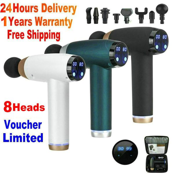 touch screen massage guns 8 heads muscle massager lcd display relax deep tissue 30 speed slimming fascia gun usb charge
touch screen massage guns 8 heads muscle massager lcd display relax deep tissue 30 speed slimming fascia gun usb charge