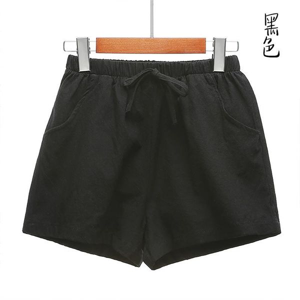 summer shorts women's linen was thin loose large size section casual straight pants wide leg black, White;black
summer shorts women's linen was thin loose large size section casual straight pants wide leg black, White;black