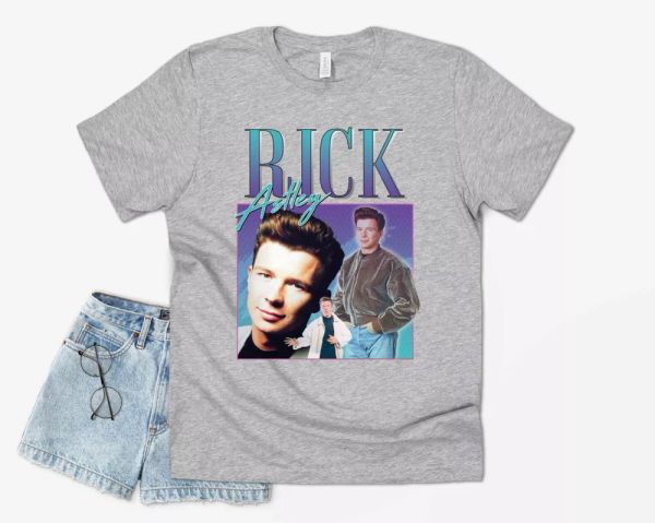 Rick Astley Homage T-shirt Tee Funny UK Music Icon Legend 90's 80's Retro Meme, White;black
Rick Astley Homage T-shirt Tee Funny UK Music Icon Legend 90's 80's Retro Meme, White;black