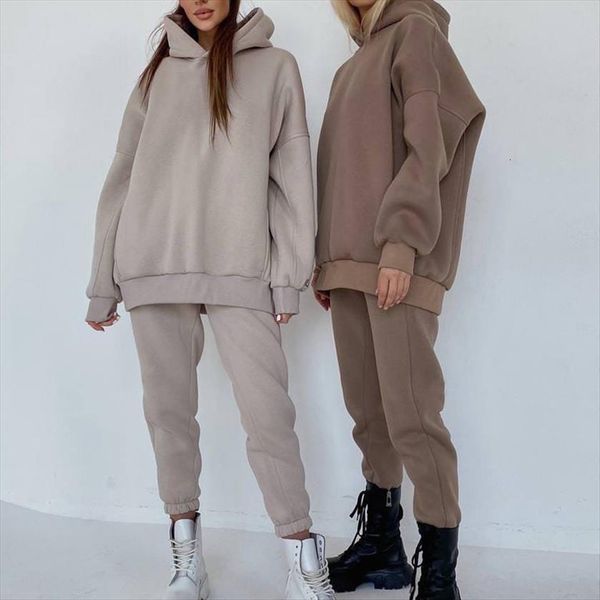 tracksuit fleece hooded two piece womens pants set oversized hoodies jogger sets female autumn casual lady sportswear suit, White
tracksuit fleece hooded two piece womens pants set oversized hoodies jogger sets female autumn casual lady sportswear suit, White