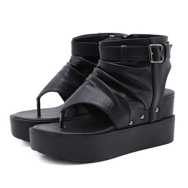 fashion summer ankle strap platform sandals heel wedges shoes for women rome wedge vintage black leather pu
fashion summer ankle strap platform sandals heel wedges shoes for women rome wedge vintage black leather pu