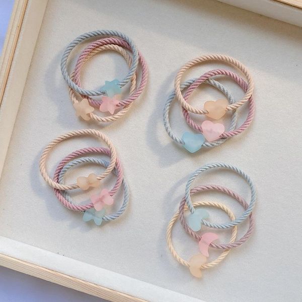 hair accessories 3pcs/bag jelly-colored small fresh bands stars and moon elastic girls headbands, Slivery;white
hair accessories 3pcs/bag jelly-colored small fresh bands stars and moon elastic girls headbands, Slivery;white