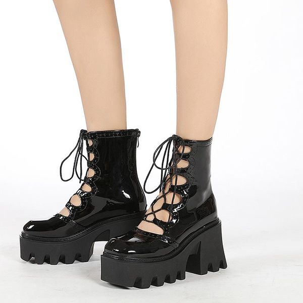 boots 2021strappy square toe platform high heels cross-tied hollow out gothic style black shoes for women cool
boots 2021strappy square toe platform high heels cross-tied hollow out gothic style black shoes for women cool